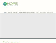 Tablet Screenshot of hopeenrichmentcenter.com
